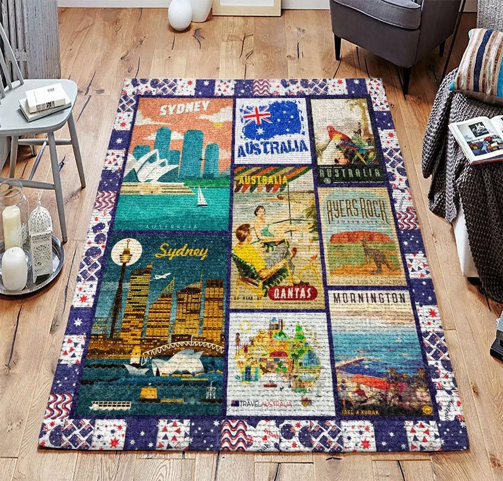 Airplane dhc070801m rug living room rug home decor Rectangle Rug