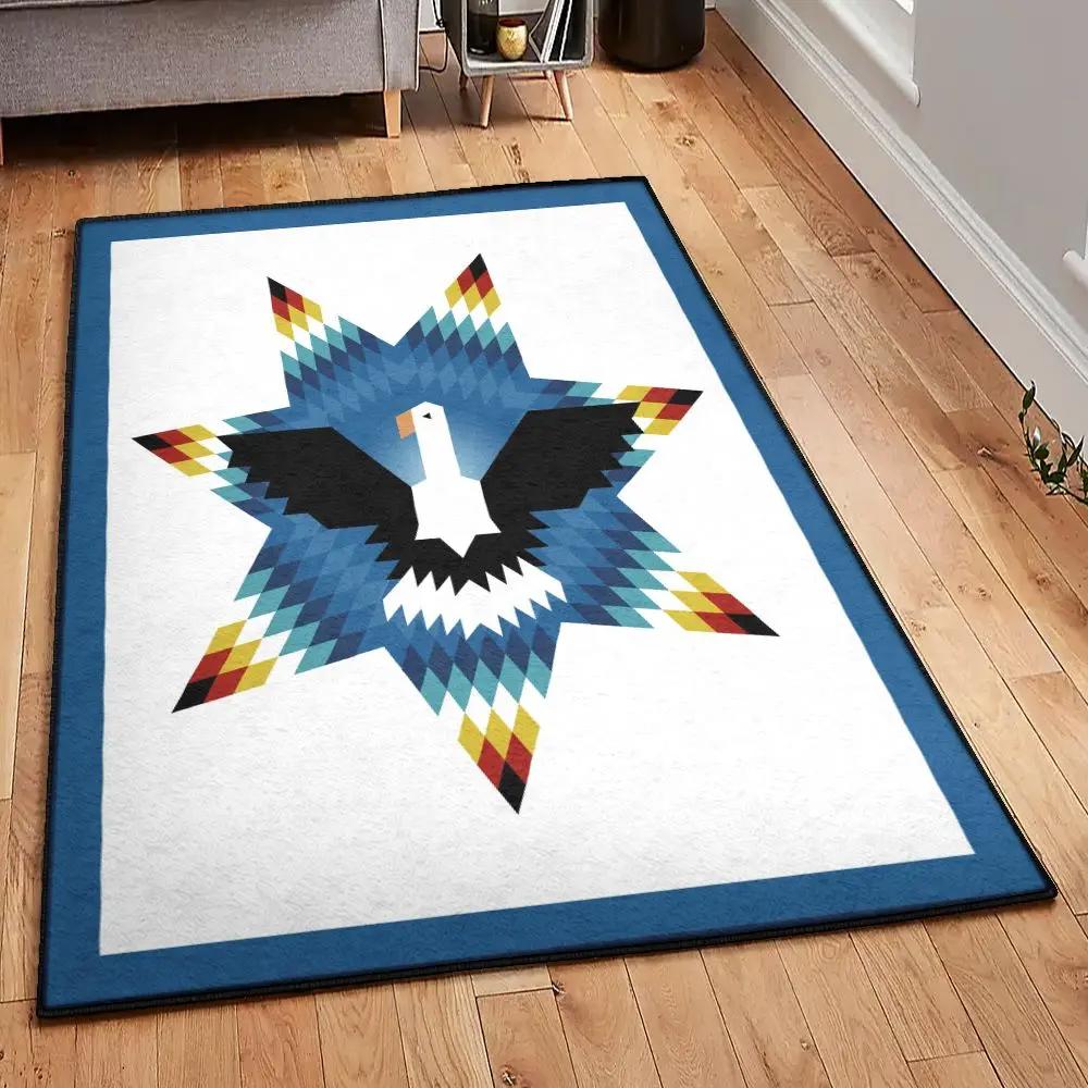 American eagles indoor outdoor carpet, eagle rug Rectangle Rug