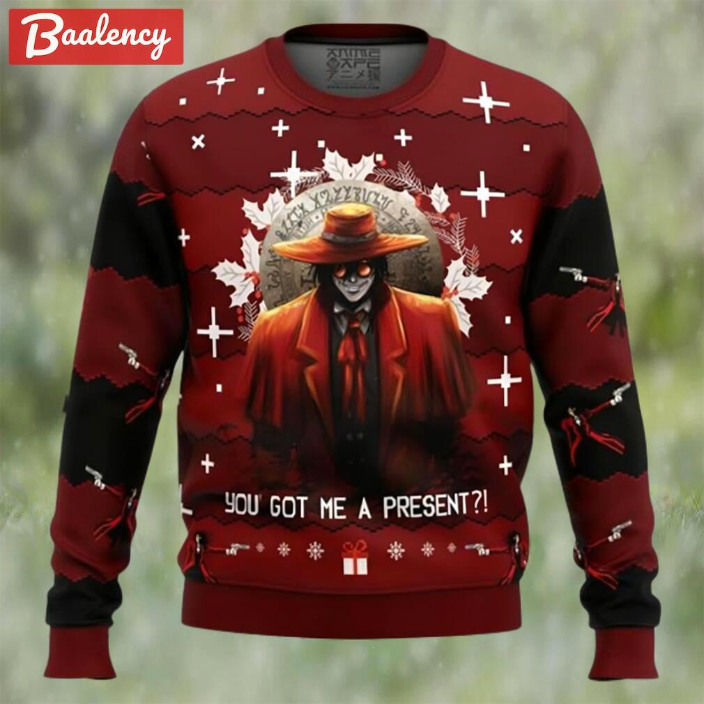 Anime sweater alucard hellsing ugly christmas sweater Christmas Ugly Sweater