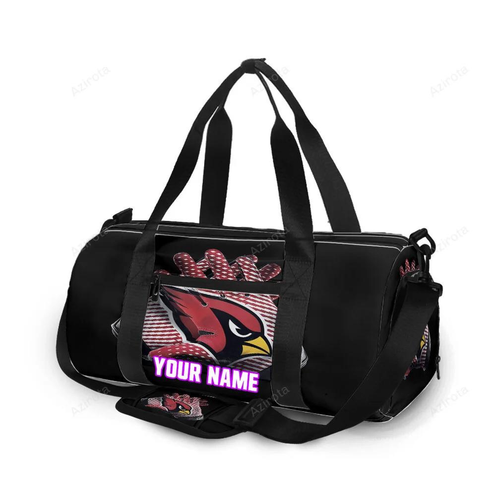 Arizona cardinals logo v9 personalized name travel bag gym bag 350 Travel Bag