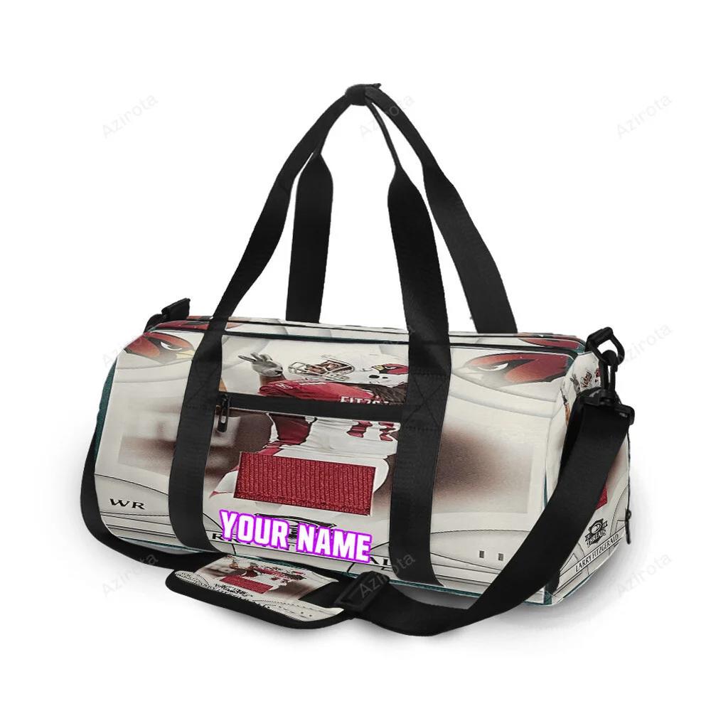 Arizona cardinals v1 larry fitzgerald 11 personalized name travel bag gym bag 1514 Travel Bag