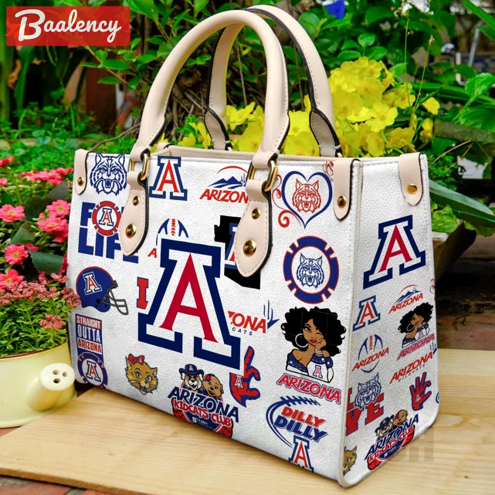 Arizona wildcats leather bag for women gift 1998 Women Leather Hand Bag