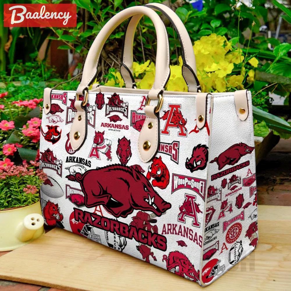 Arkansas razorbacks lover leather bag for women gift 2252 Women Leather Hand Bag