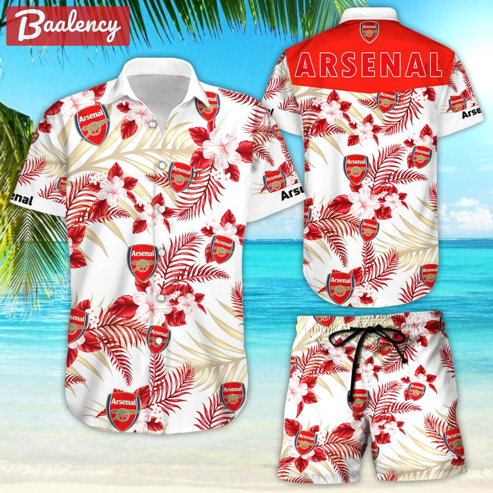 Arsenal hawaiian shirt Hawaii Shirt Shorts & Flip Flops