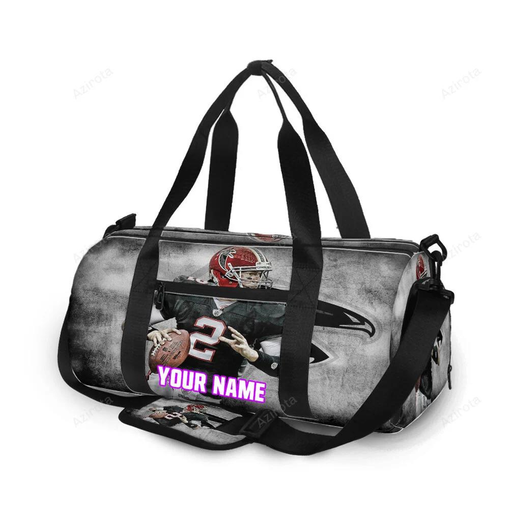 Atlanta falcons matt ryan 2 personalized name travel bag gym bag 591 Travel Bag