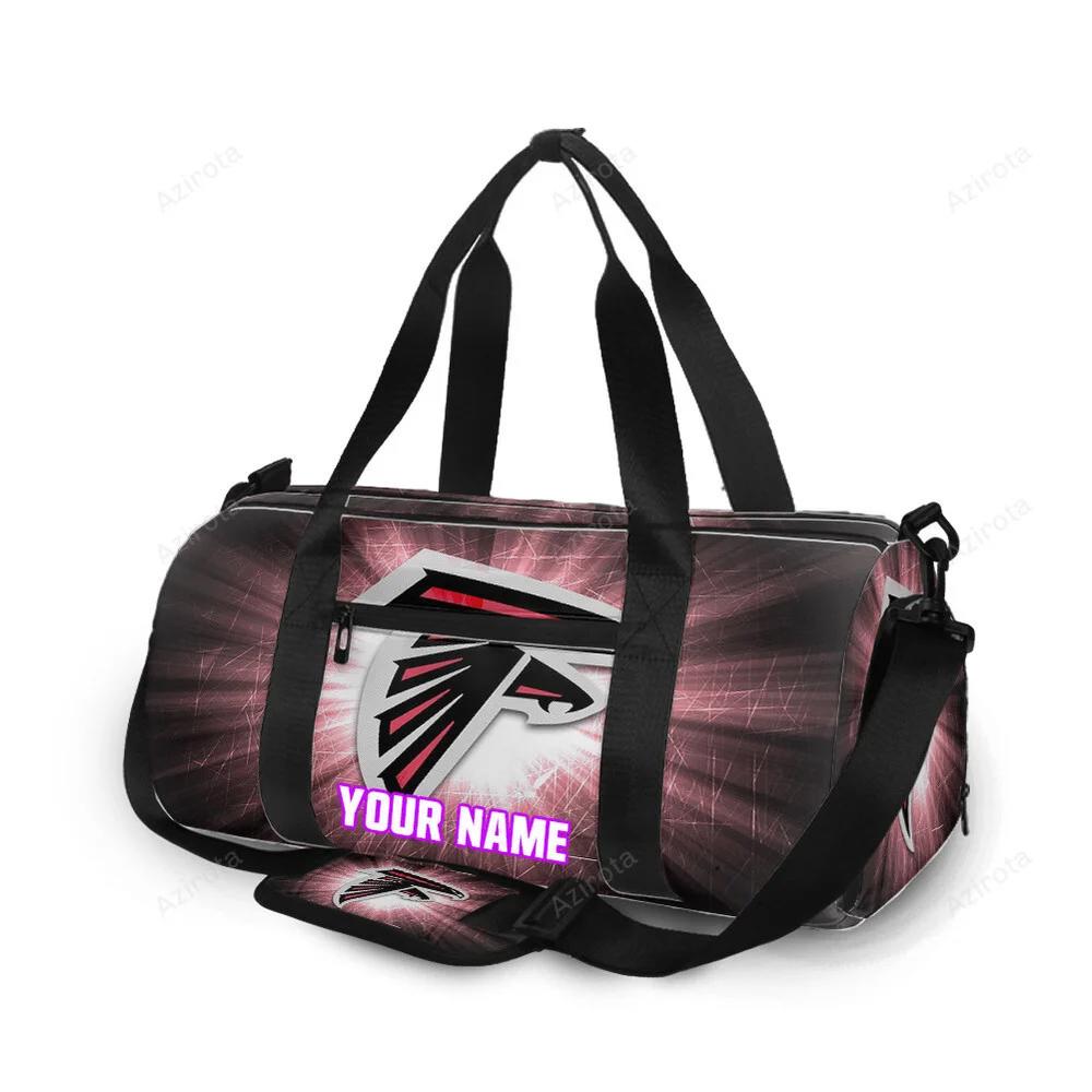 Atlanta falcons texture bright personalized name travel bag gym bag 245 Travel Bag