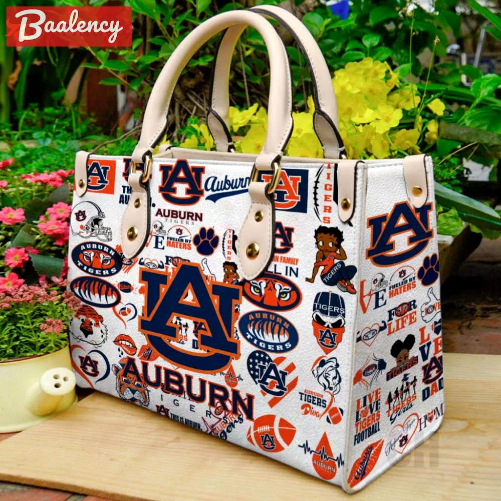 Auburn tigers leather handbag gift for women 4443 Women Leather Hand Bag