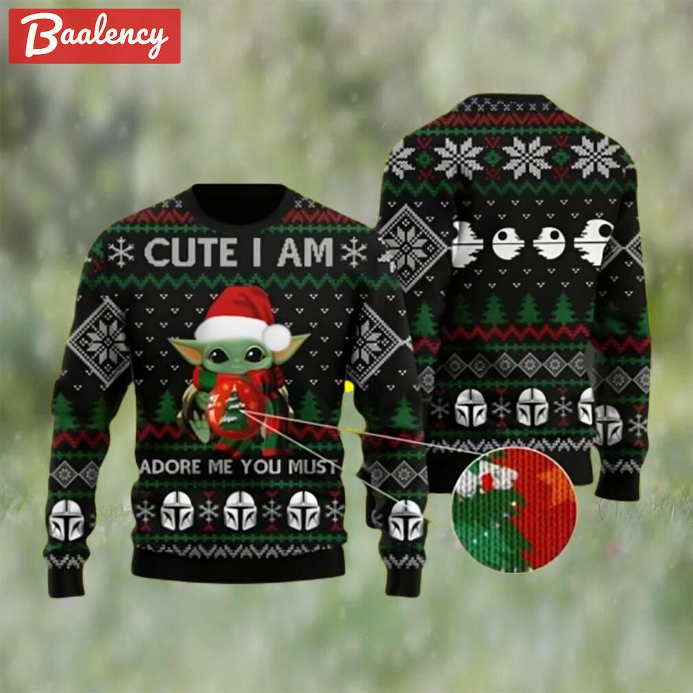 Baby yoda cute i am the baby yoda ugly christmas sweater Christmas Ugly Sweater