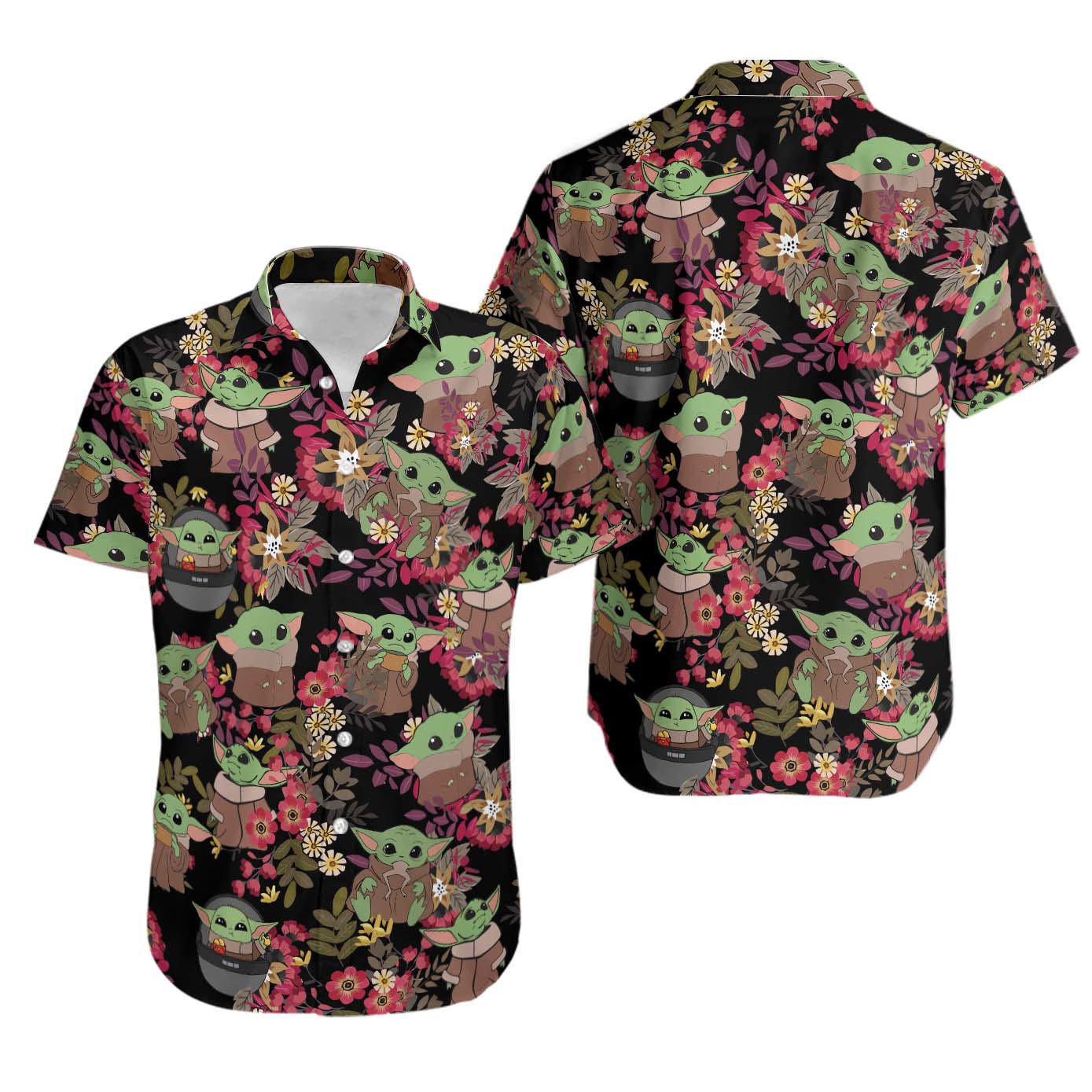 Baby yoda hawaii shirt Hawaii Shirt Shorts & Flip Flops