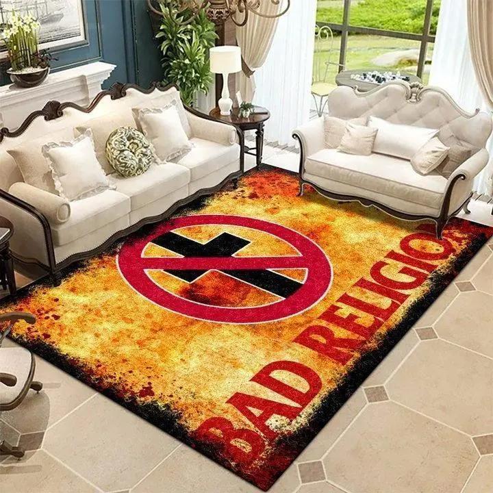 Bad religion area rug music rug regtangle carpet floor decor home decor Rectangle Rug