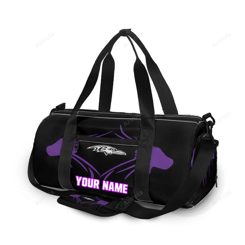 Baltimore ravens hands2 personalized name travel bag gym bag 429 Travel Bag