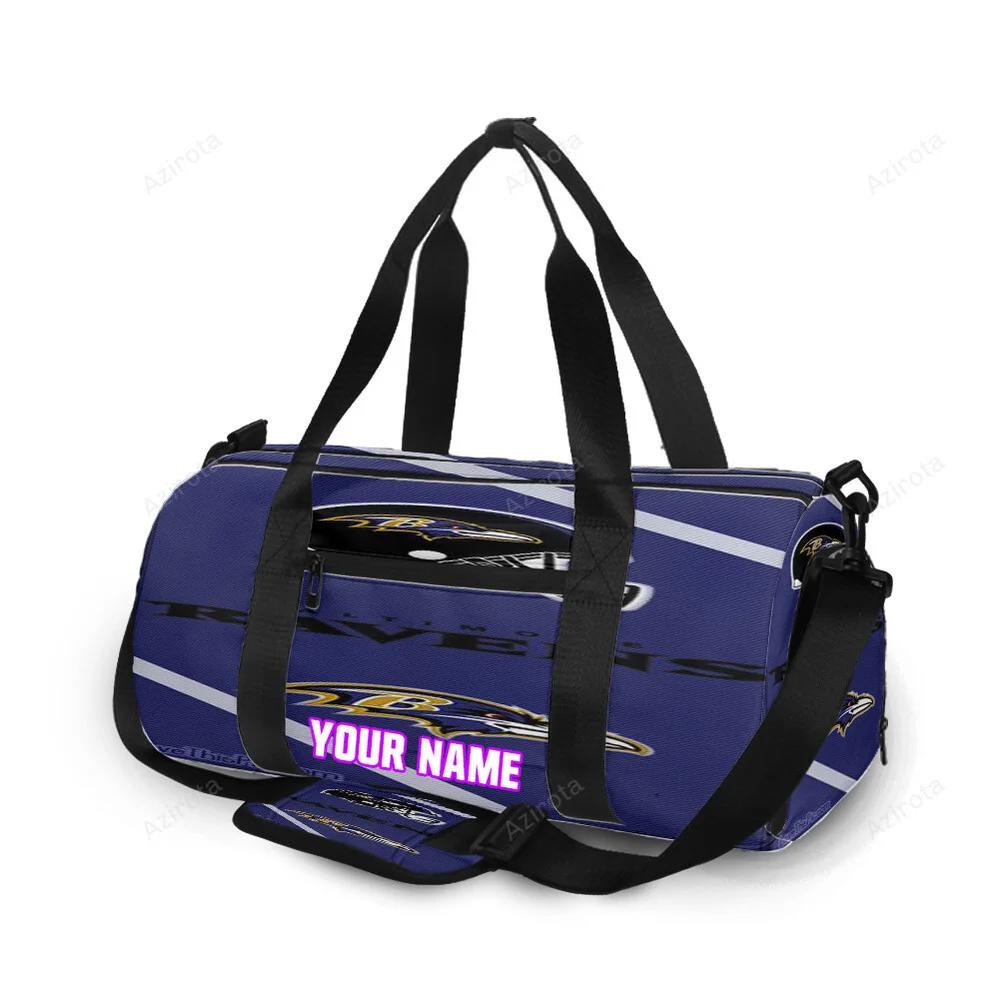 Baltimore ravens helmet3 personalized name travel bag gym bag 2087 Travel Bag