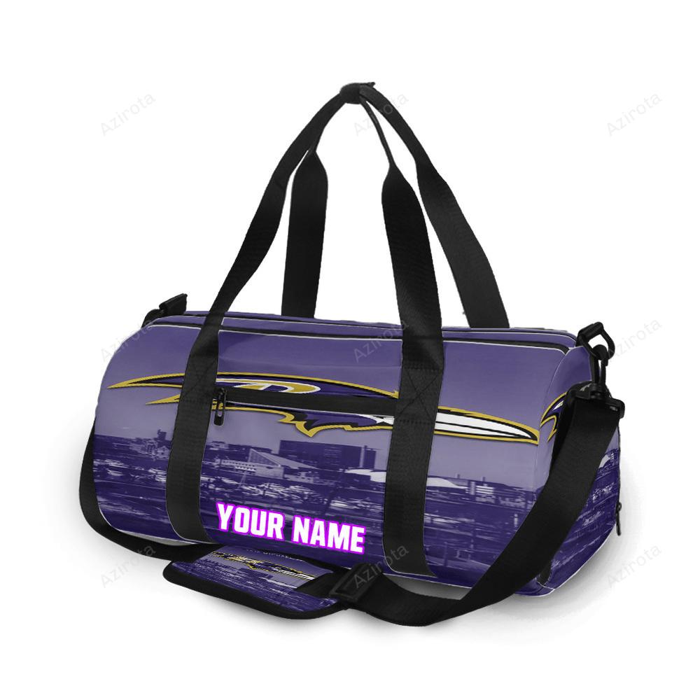 Baltimore ravens logo city personalized name travel bag gym bag 2064 Travel Bag