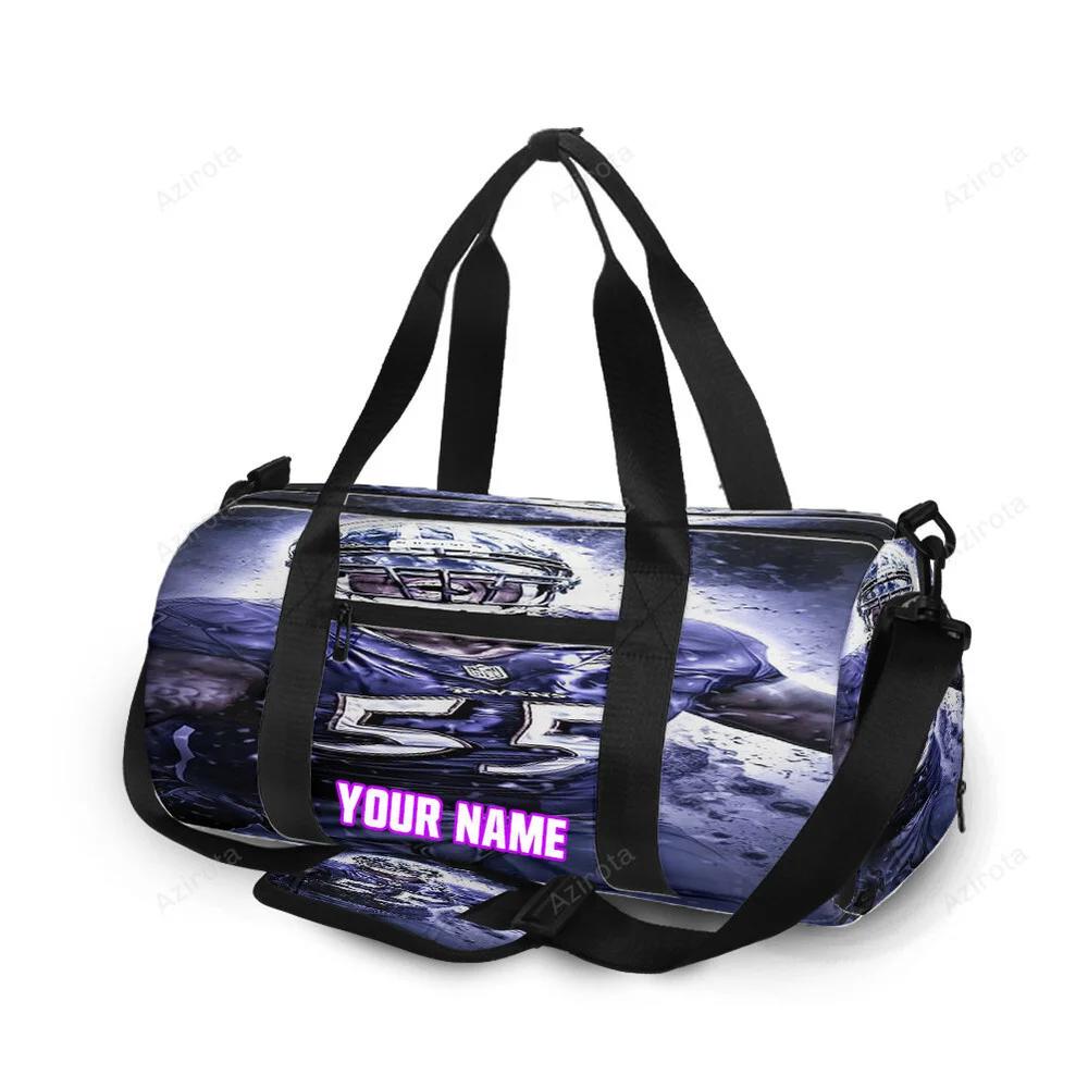 Baltimore ravens player no 55 personalized name travel bag gym bag 680 Travel Bag