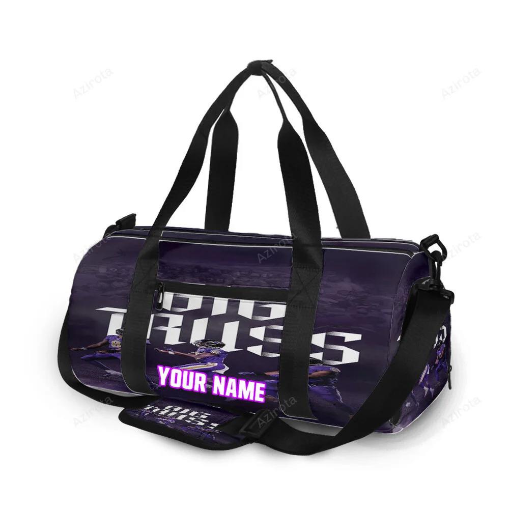 Baltimore ravens team14 big truss personalized name travel bag gym bag 290 Travel Bag