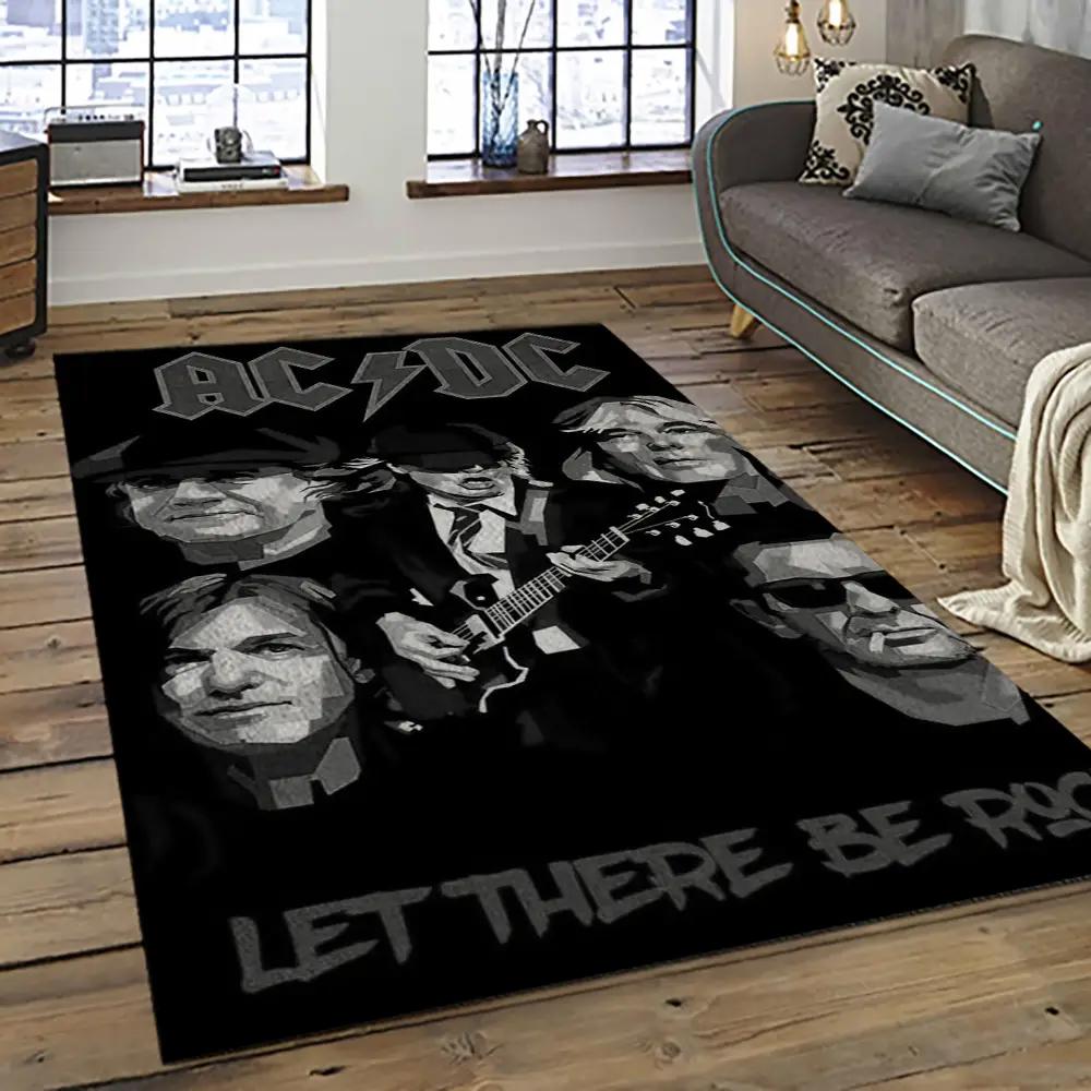 Band ac/dc music carpet rectangle area rug for living room bedroom decor acdc26 Rectangle Rug