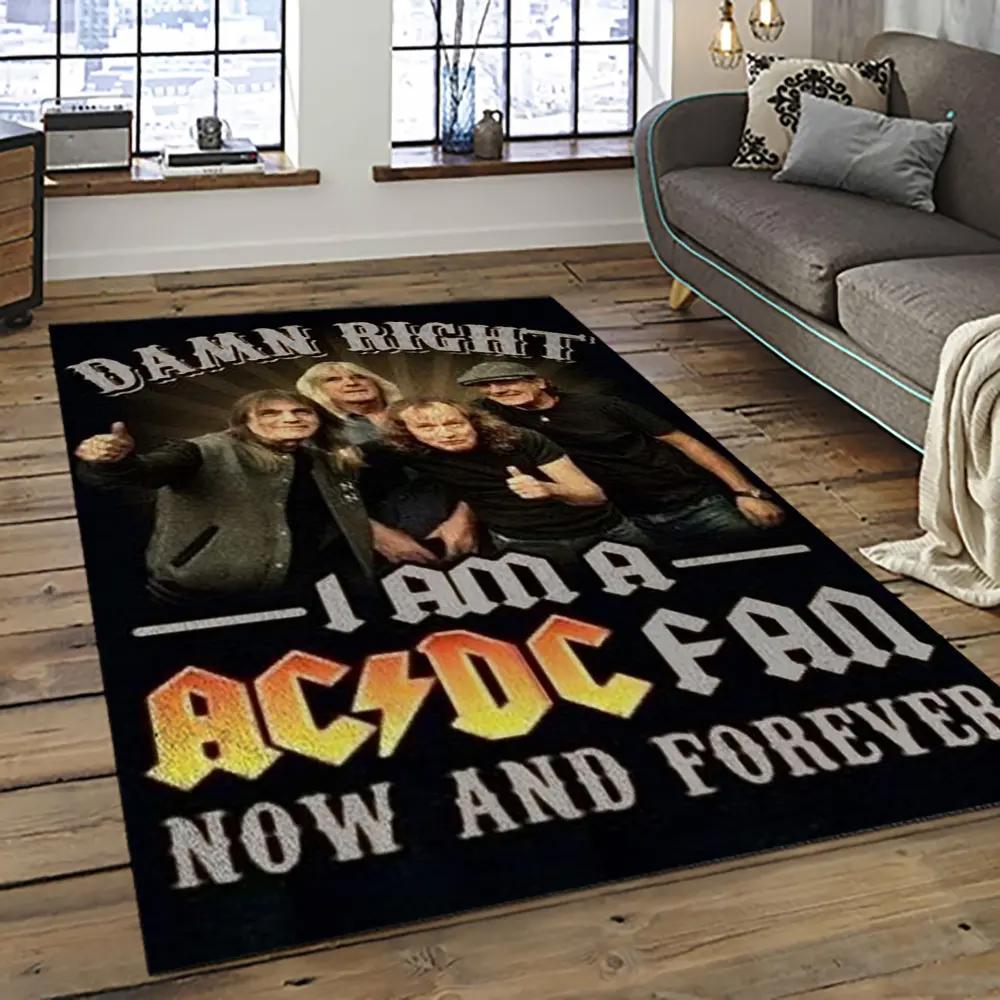 Band ac/dc music carpet rectangle area rug for living room bedroom decor acdc38 Rectangle Rug