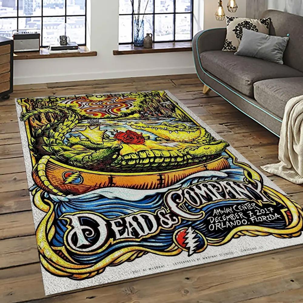 Band grateful dead music carpet rectangle area rug for living room bedroom decor grd14 Rectangle Rug