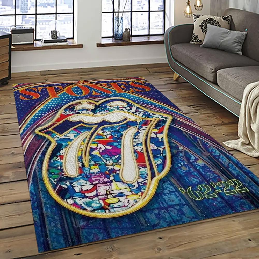 Band the rolling stones music carpet rectangle area rug for living room bedroom decor trs42 Rectangle Rug