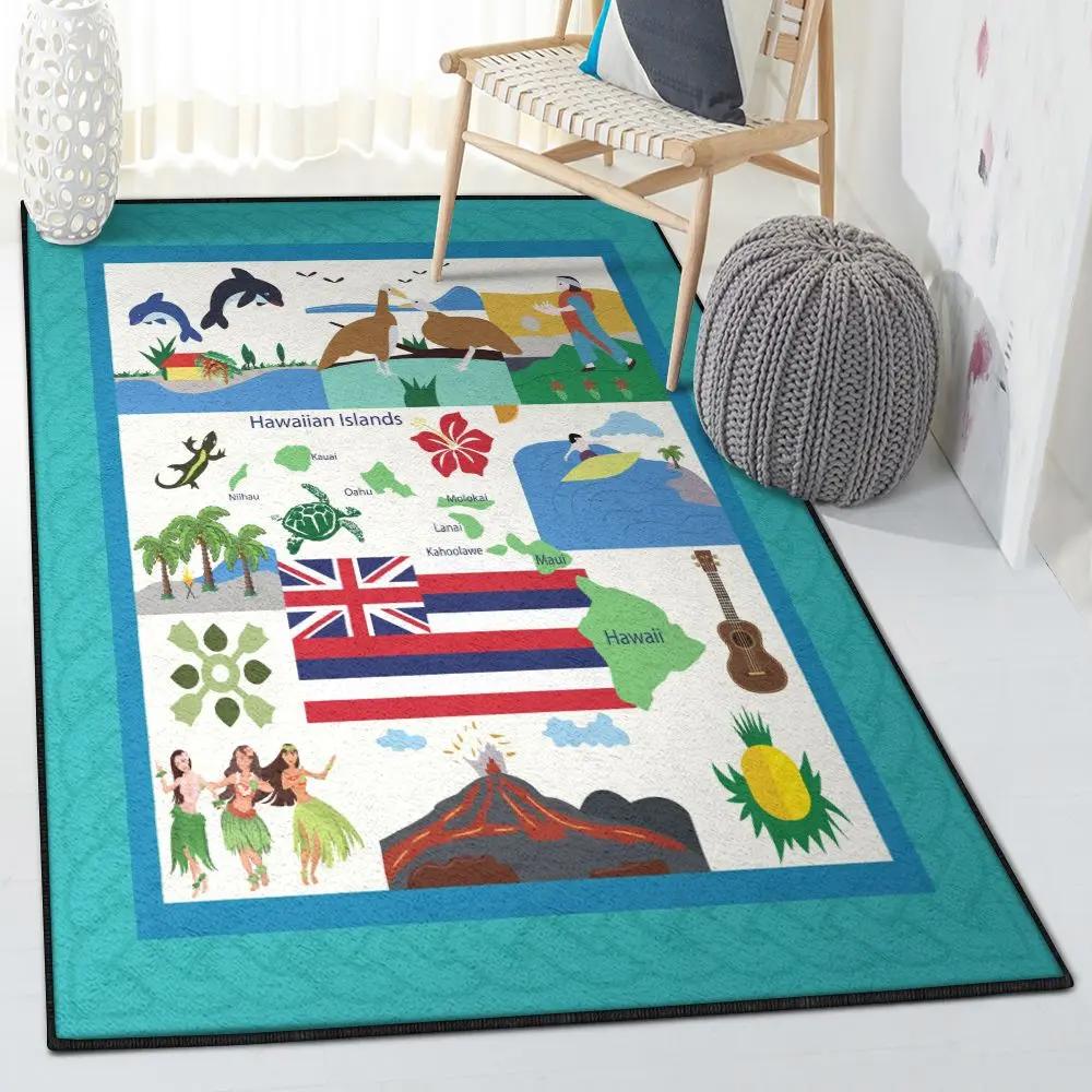Beach cool rugs, hawaiian rug Rectangle Rug