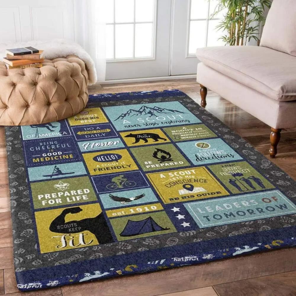 Bee and moon rug ccc19103593 rug living room area rug home decor Rectangle Rug