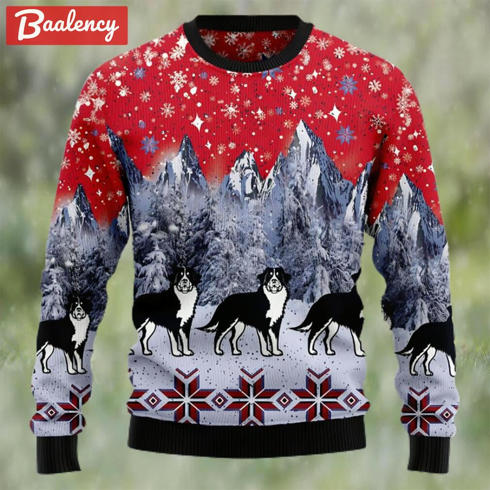 Bernese mountain dog snow ugly christmas sweater Christmas Ugly Sweater
