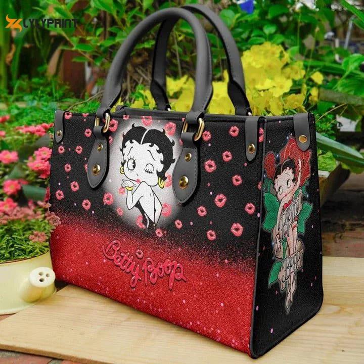 Betty boop leather handbag gift for women 719 Women Leather Hand Bag
