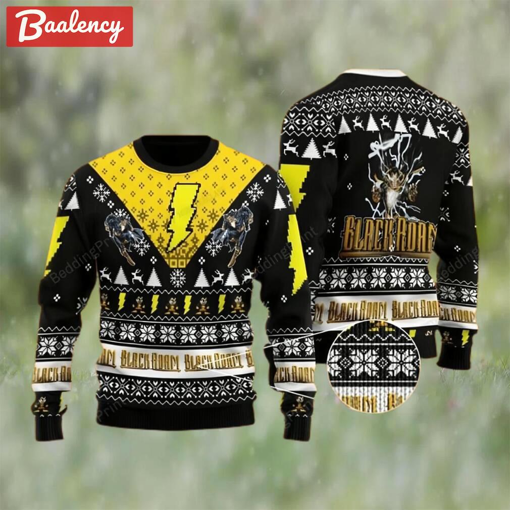 Black adam ugly christmas sweater Christmas Ugly Sweater