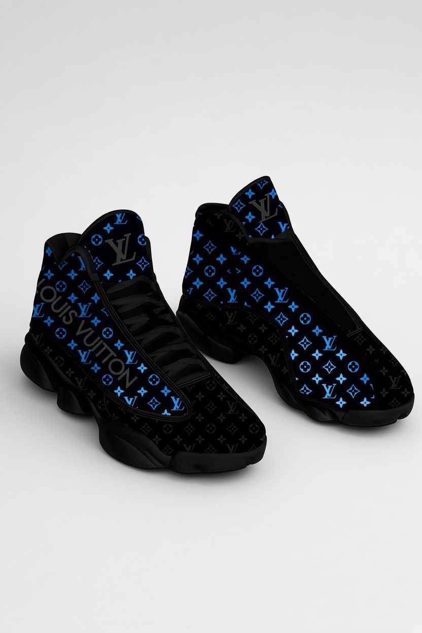 Blackout Football Game Outfit | LV Air Jordan 13 Couture