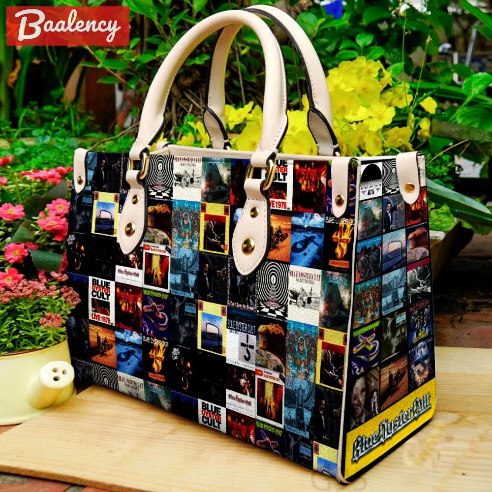 Blue öyster cult leather bag for women gift 953 Women Leather Hand Bag