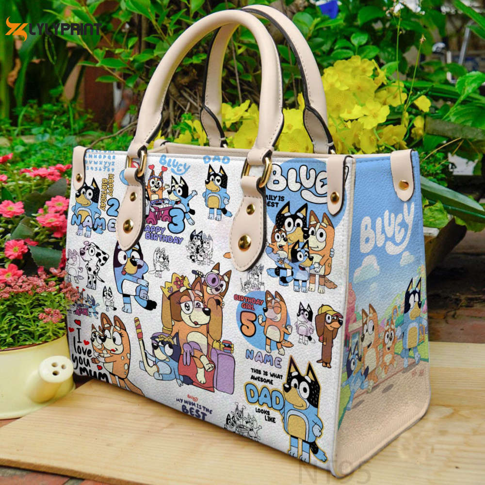 Bluey leather handbag gift for women 2880 Women Leather Hand Bag