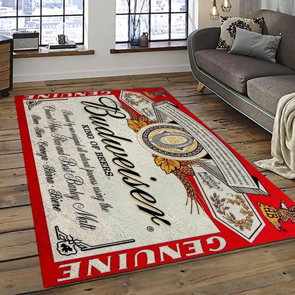 Budweiser american style beer retangle carpet area rug home decor gift best present for friends bw10 Rectangle Rug