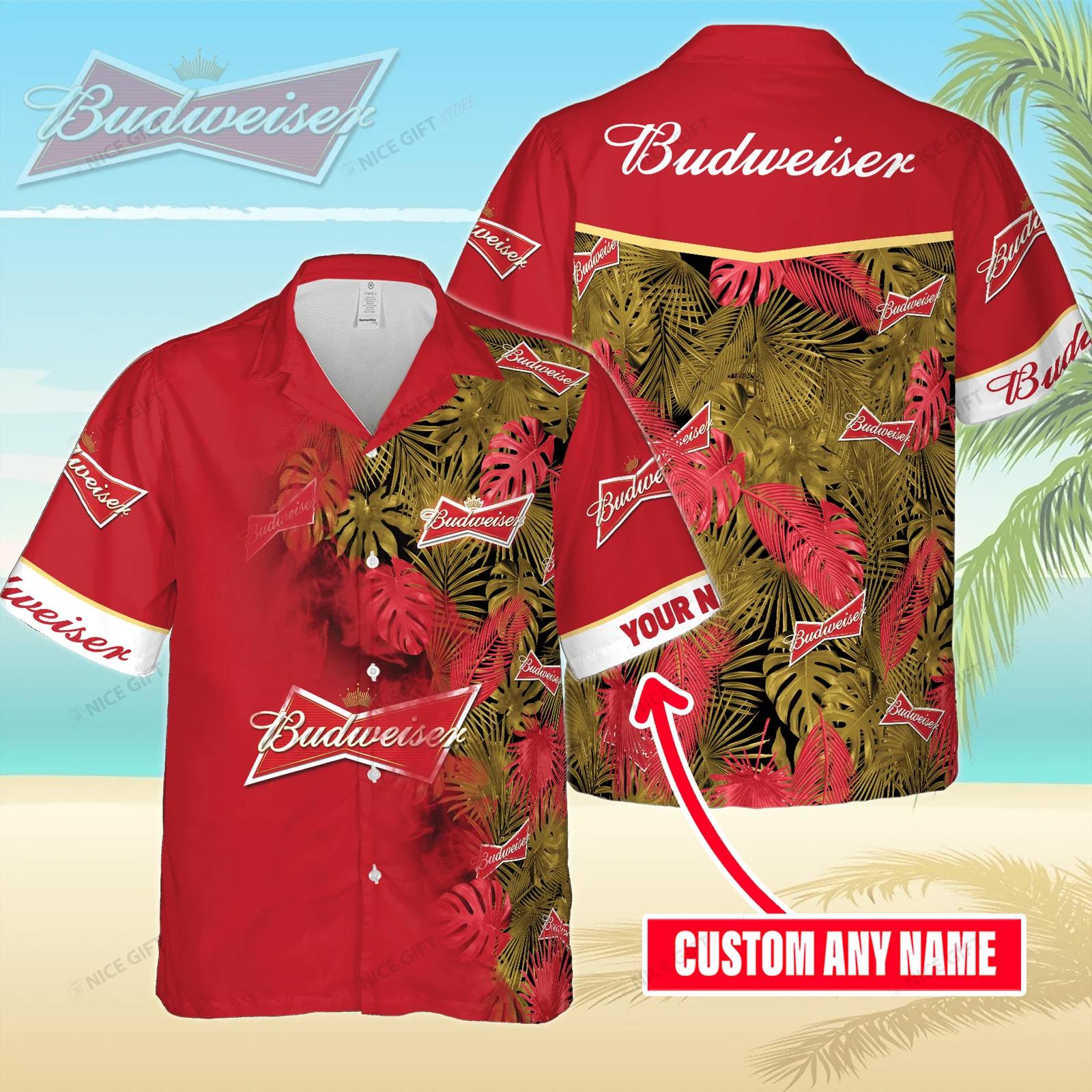 Budweiser custom name hawaiian shirt for men and women Hawaii Shirt