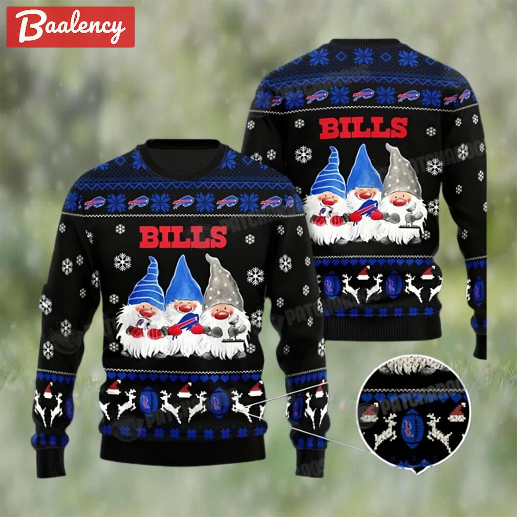Buffalo bills gnomes ugly christmas sweater nfl football lovers gift Christmas Ugly Sweater