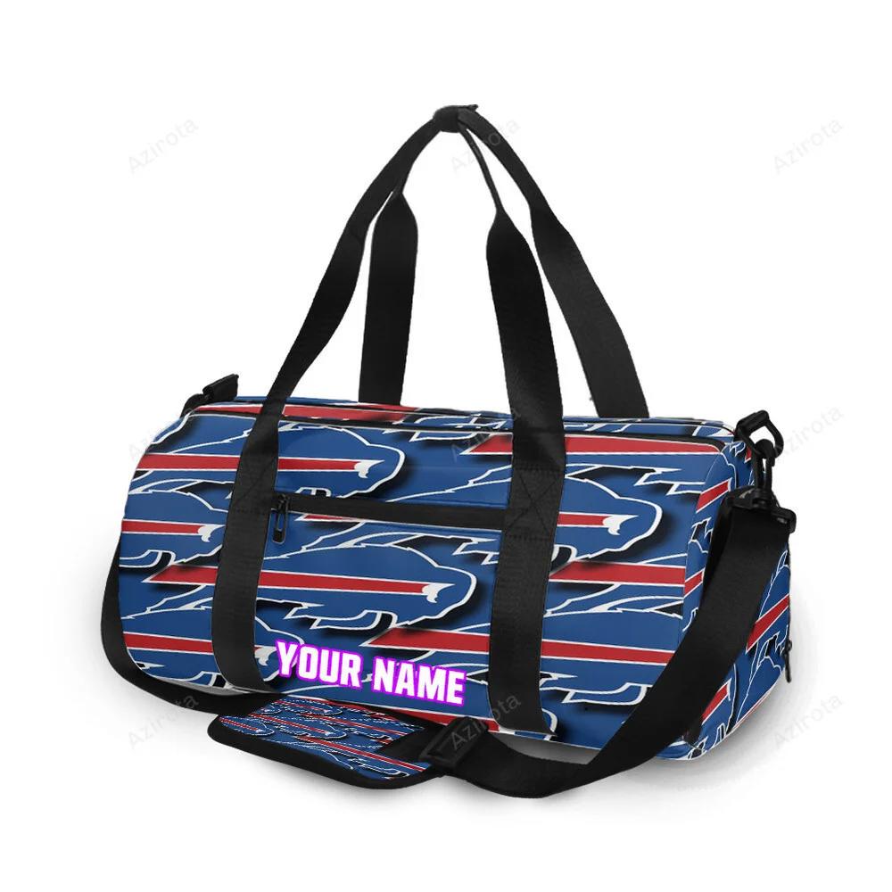Buffalo bills logo v16 personalized name travel bag gym bag 1421 Travel Bag