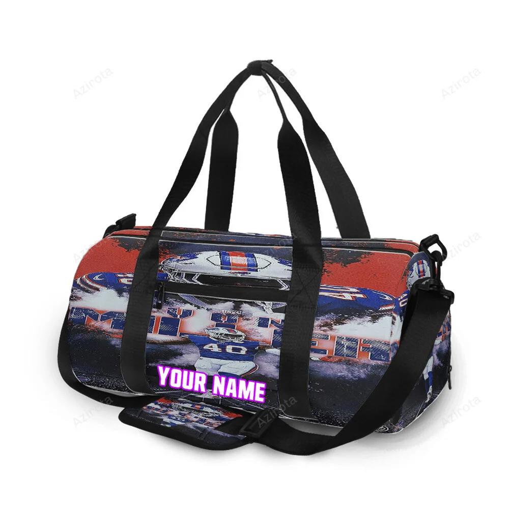 Buffalo bills von miller v1 personalized name travel bag gym bag 1096 Travel Bag