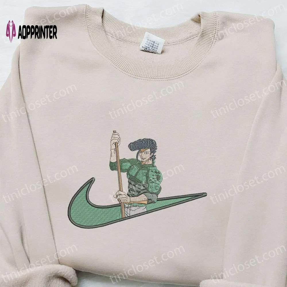 Bulat x swoosh anime embroidered shirt: akame ga kill! t-shirt perfect family gift Embroidered Shirt