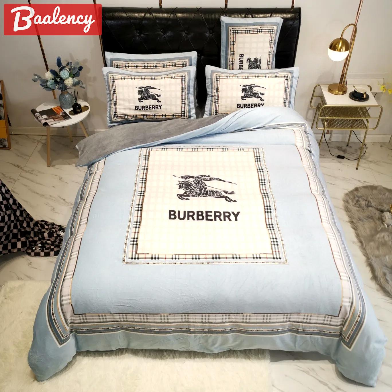 Burberry bedding sets 3d printed bedding sets quilt sets duvet cover luxury brand bedding decor bedroom sets best luxury bed sets gift thankgivings and christmas Bedding Sets