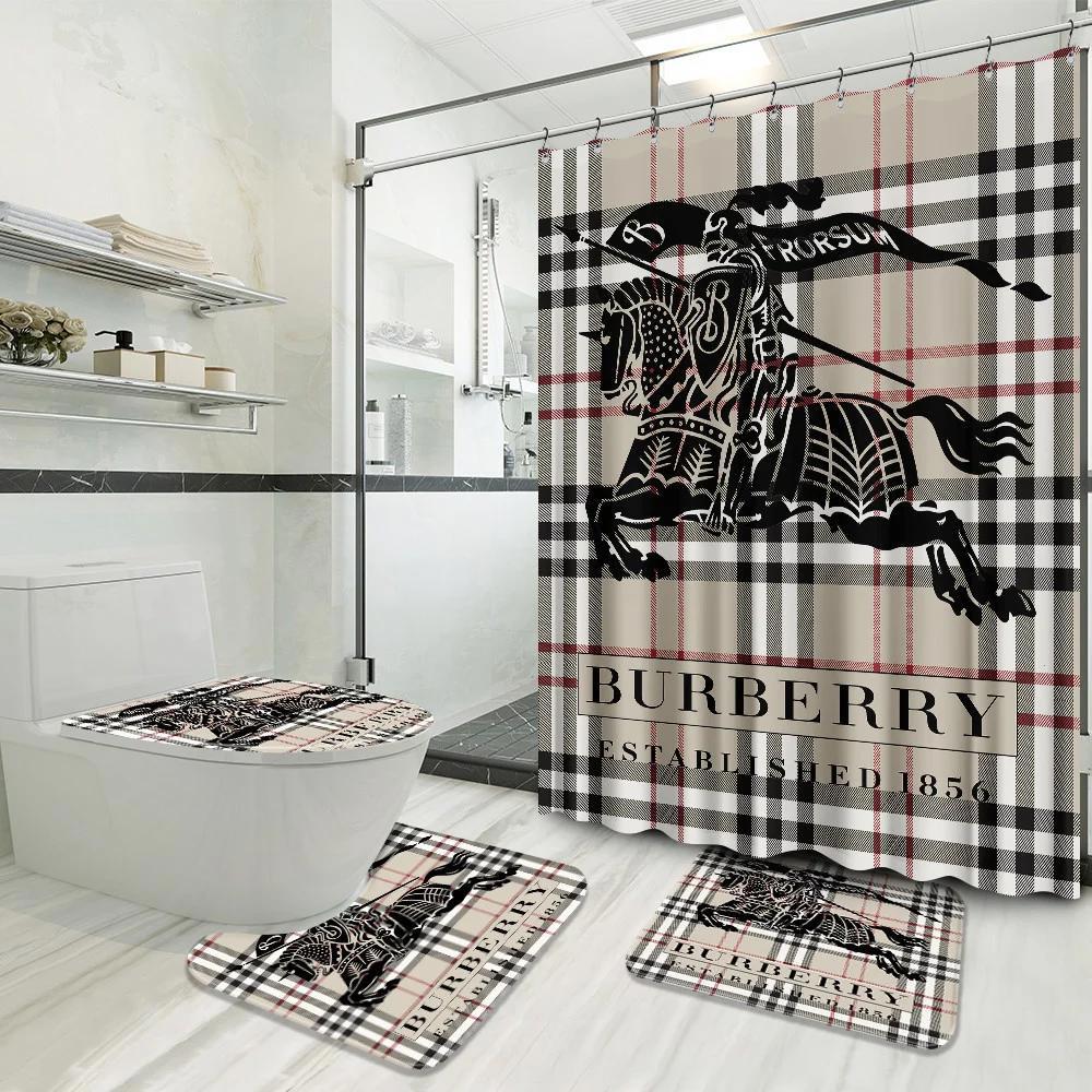 Burberry premium fashion luxury brand bathroom set home decor Bathroom Set