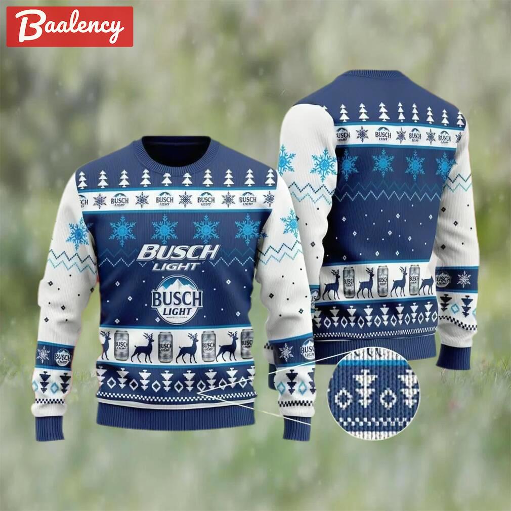 Busch light beer ugly christmas sweater, faux wool sweater, international beer day, gifts for beer lovers, best christmas gifts for 2022 ? prinvity Christmas Ugly Sweater