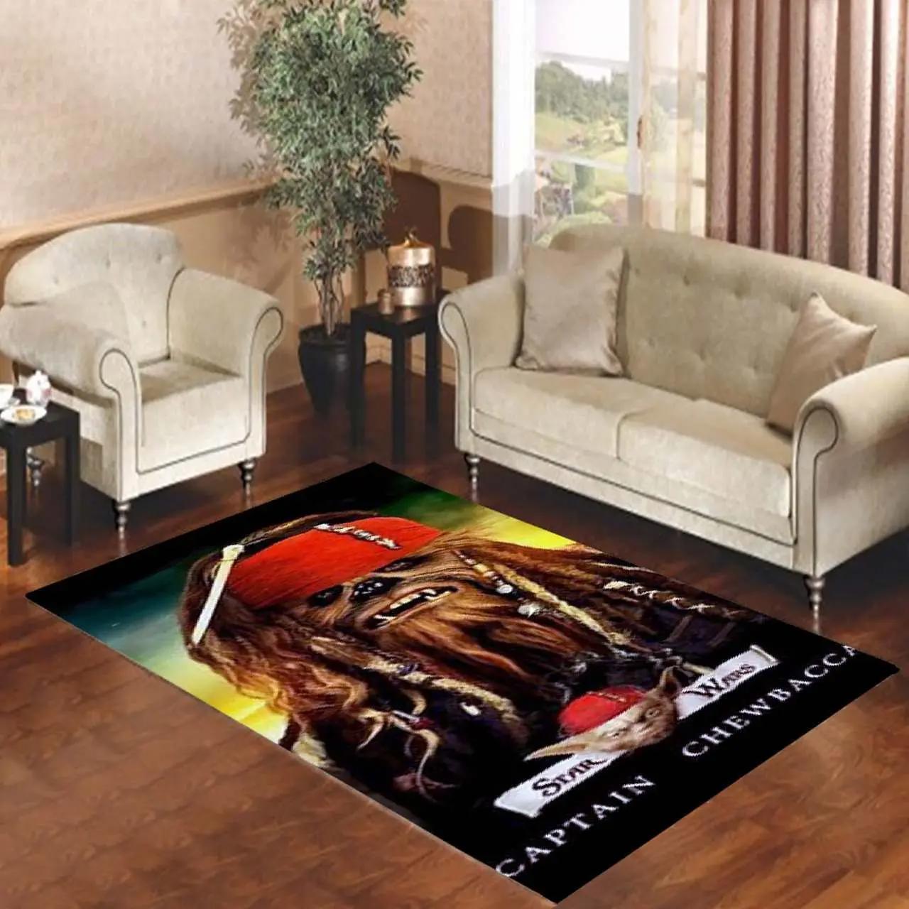 Captain chewbacca star wars area rug living room rug home decor 2002173 Rectangle Rug