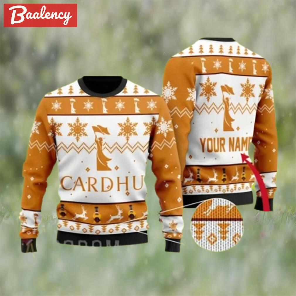Cardhu whiskey custom ugly christmas ugly sweater Christmas Ugly Sweater