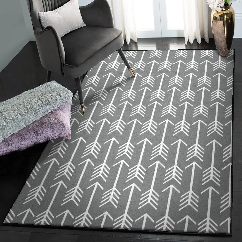 Carpets for living room, white arrow gs cl rug Rectangle Rug