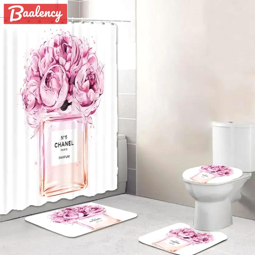 Chanel luxury fashion brand home decor bathroom sets hypebeast bath mat Bathroom Set