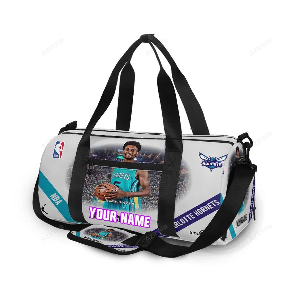 Charlotte hornets jalen mcdaniels1 personalized name travel bag gym bag 423 Travel Bag