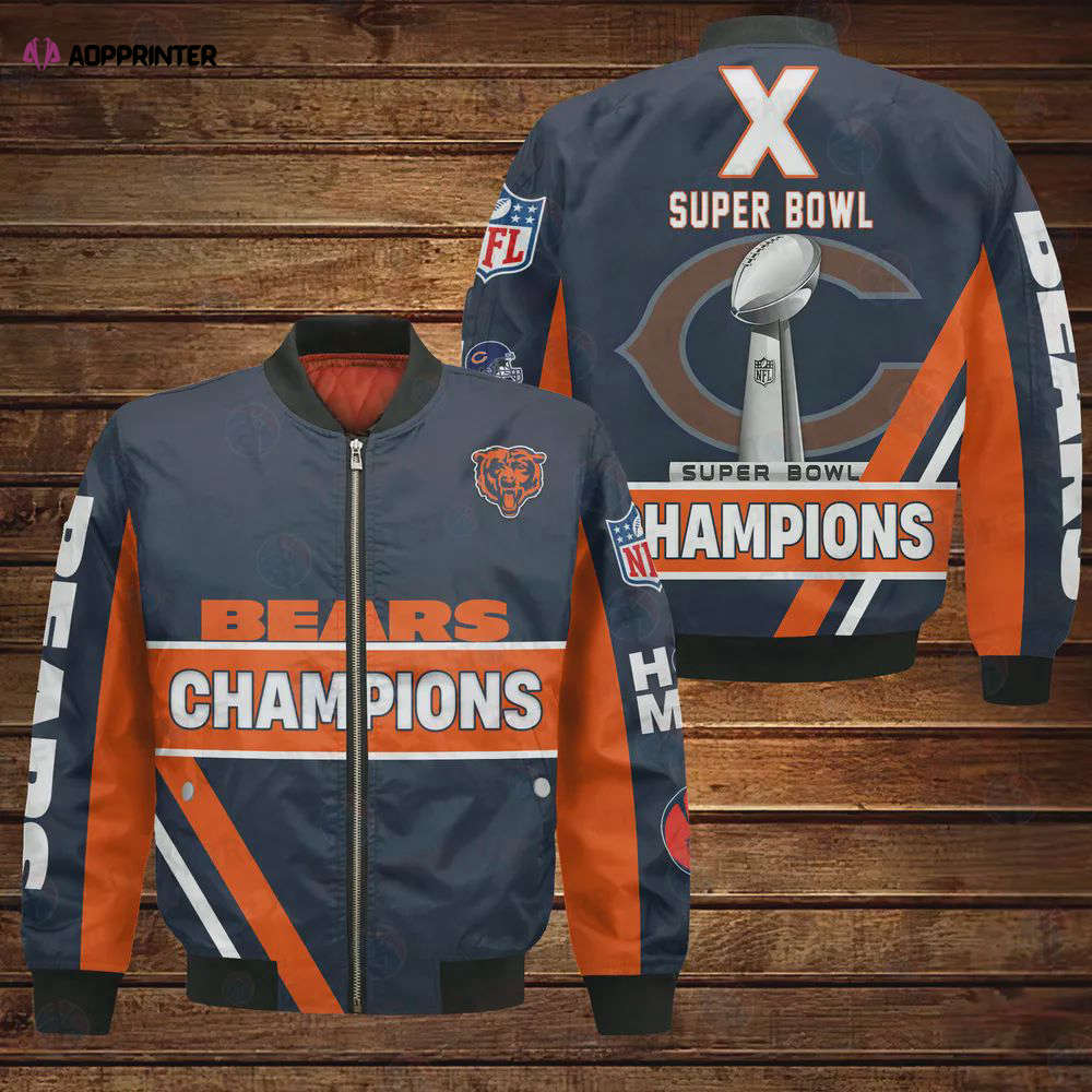 Chicago bears x super bowl champions design bomber jacket Bomber Jacket