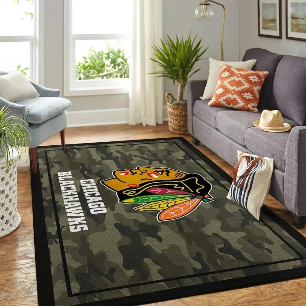 Chicago blackhawks area rugs nhl hockey living room carpet regtangle carpet Rectangle Rug