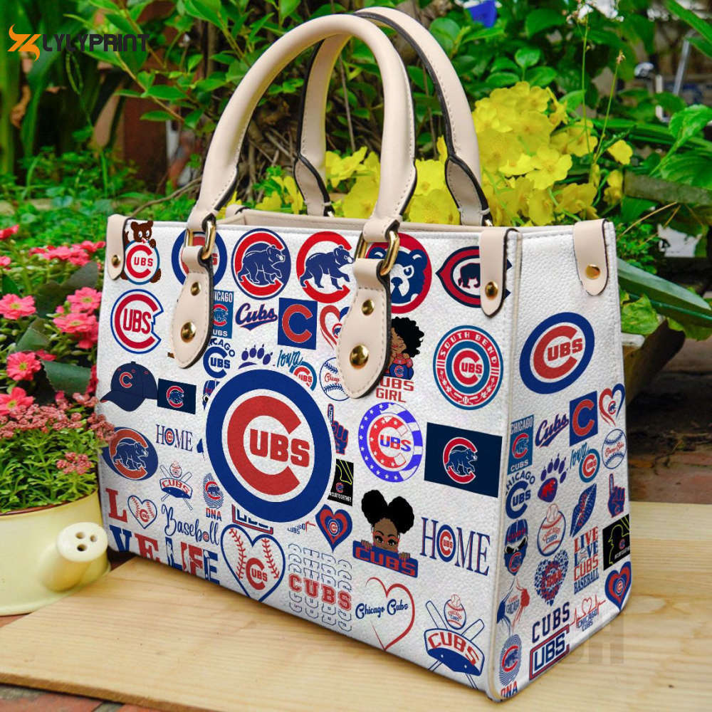 Chicago cubs 1 leather handbag  gift for women 4557 Women Leather Hand Bag