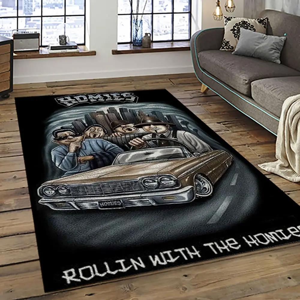 Chicano cholo style living room retangle carpet area rug home decor room decor gift for friends cc2 Rectangle Rug