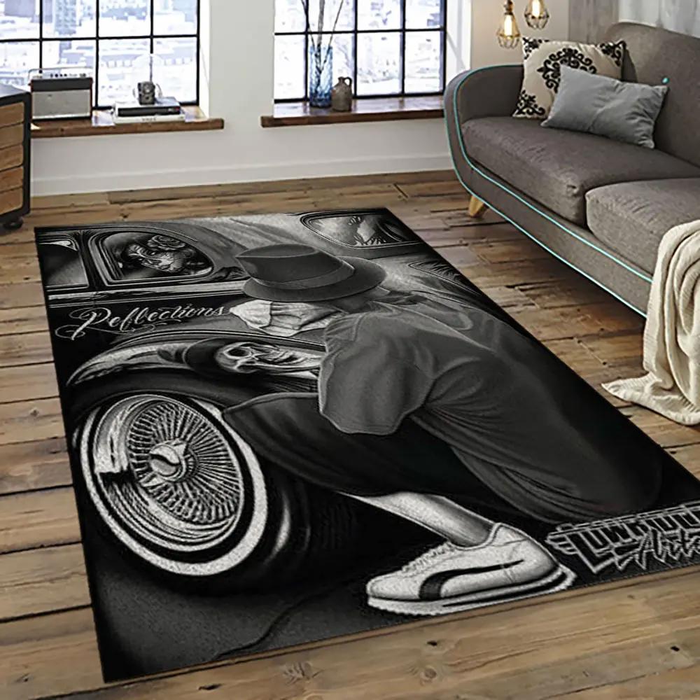 Chicano cholo style living room retangle carpet area rug home decor room decor gift for friends cc21 Rectangle Rug